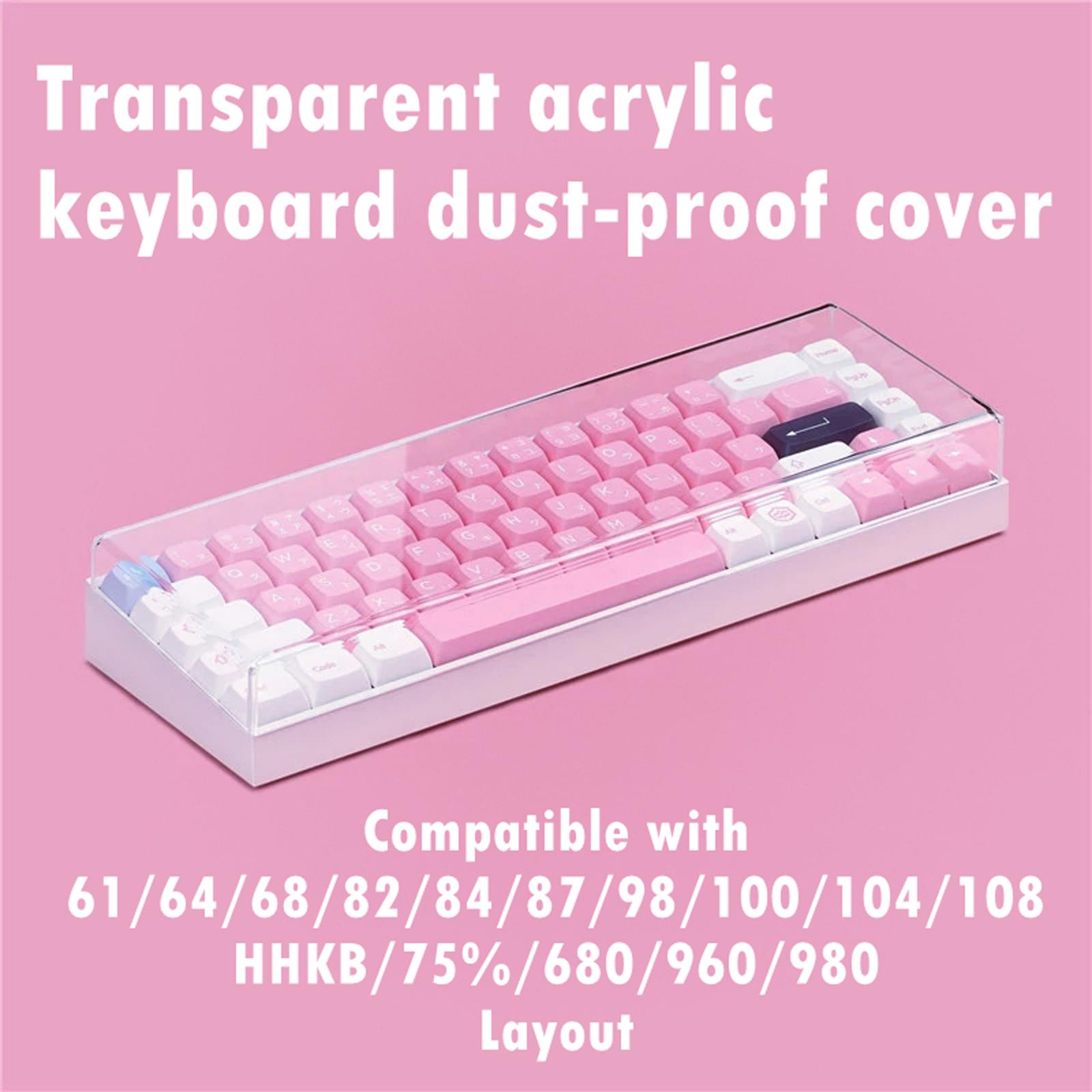Keyboard Gaming Transparent - 108-клавишный пылезащитный чехол для клавиатуры, акриловая