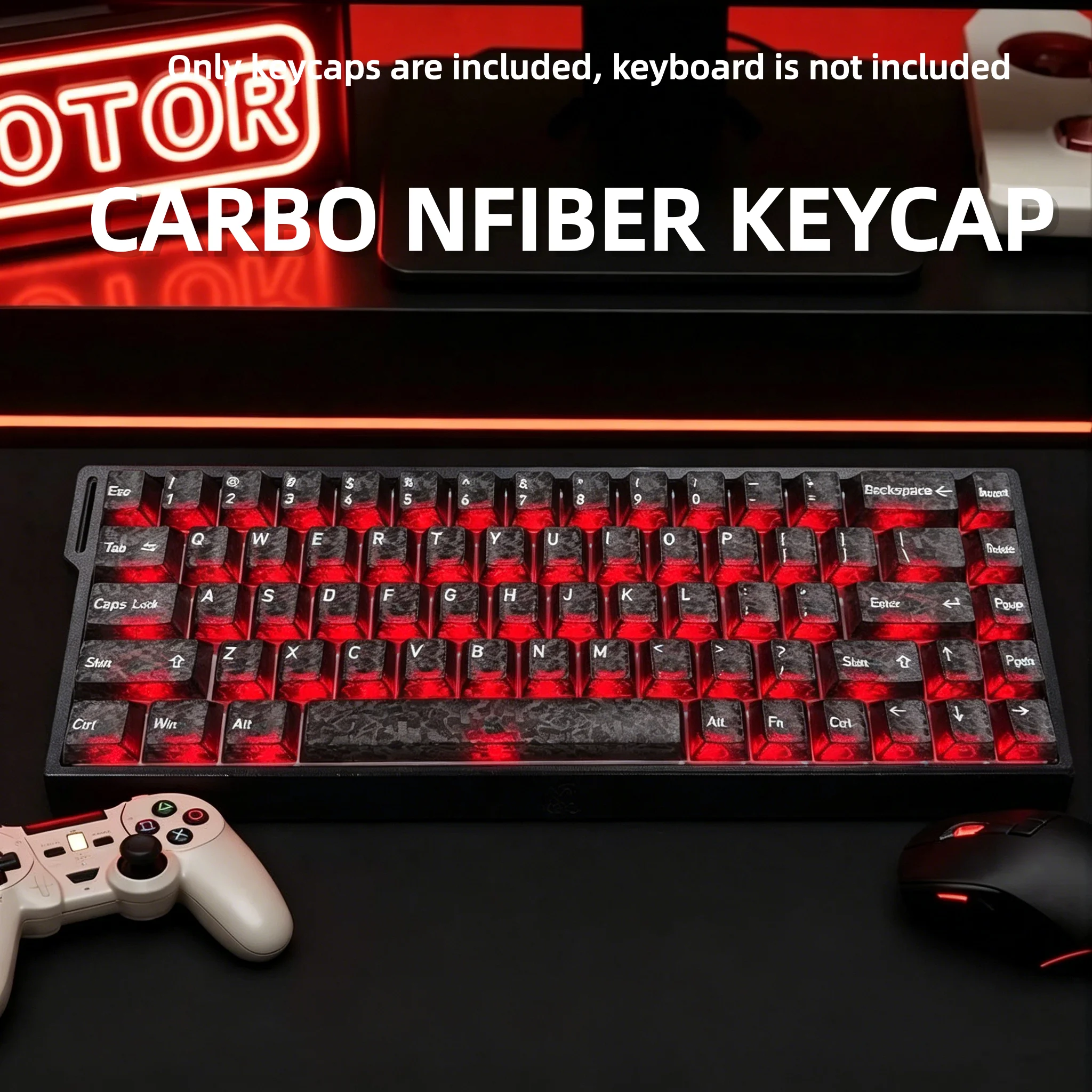 Gaming Keyboard 2026 - Новые прозрачные кейкапы из кованого карбона