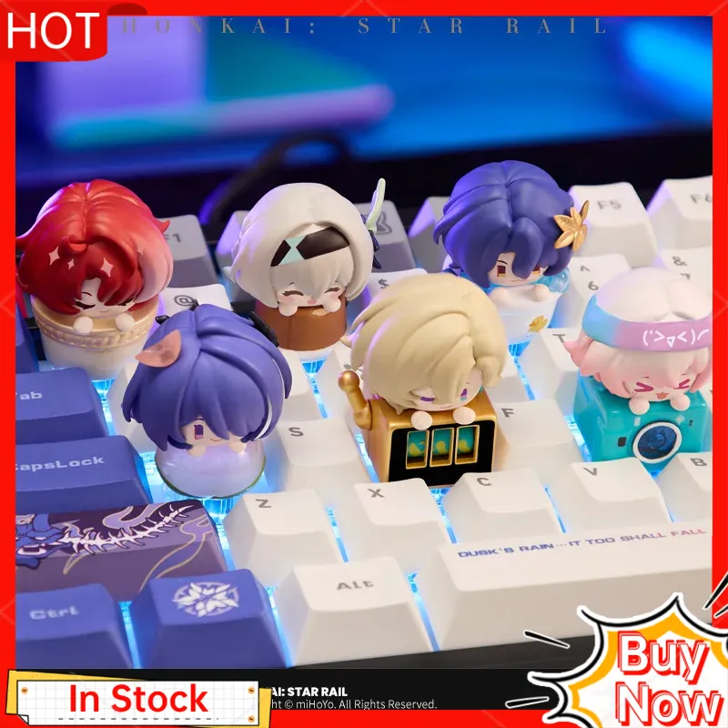 Gaming Keyboard Mechanical - Mihoyo Honkai Star Rail, аниме-фигурка, слепая