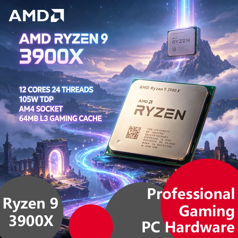 Amd Cpu Ryzen 9 - Процессор AMD Ryzen 9 3900X (Tray,