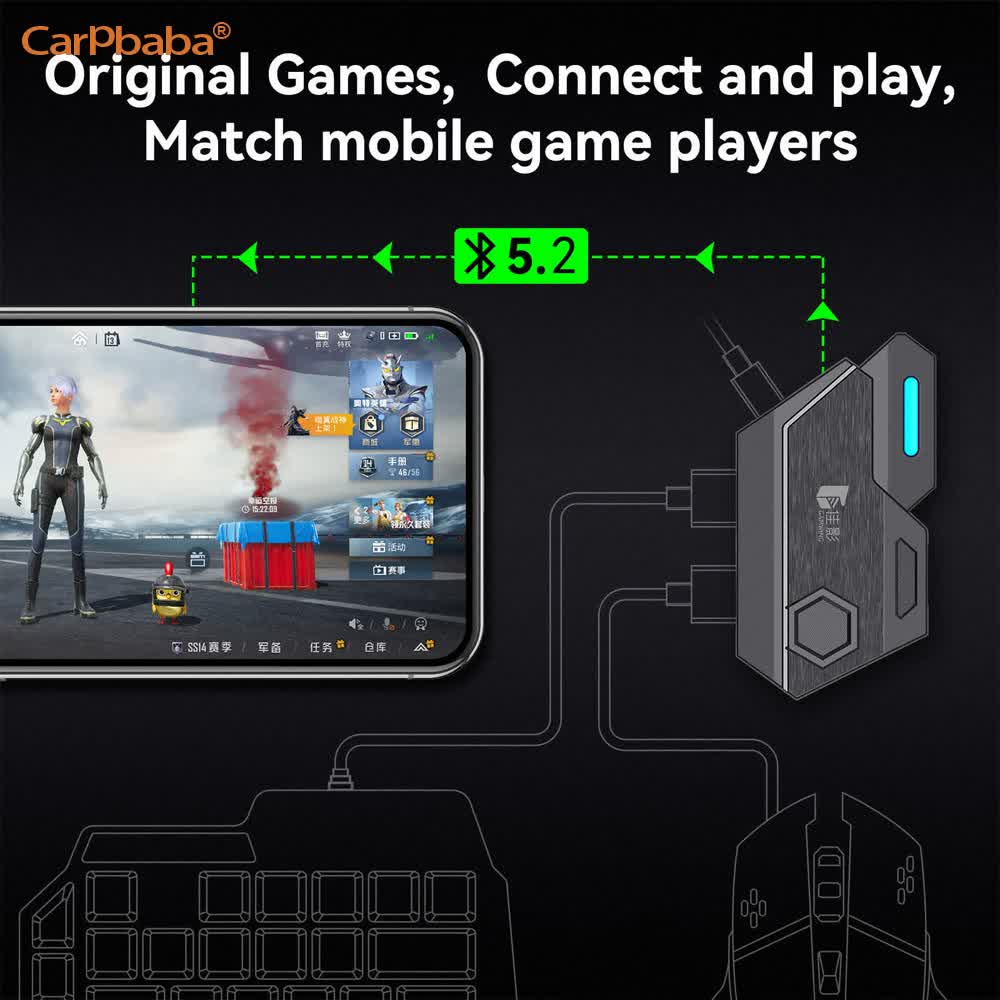 Gaming Keyboard And Mouse Mobile - Конвертер Mix SE/Lite для мыши и