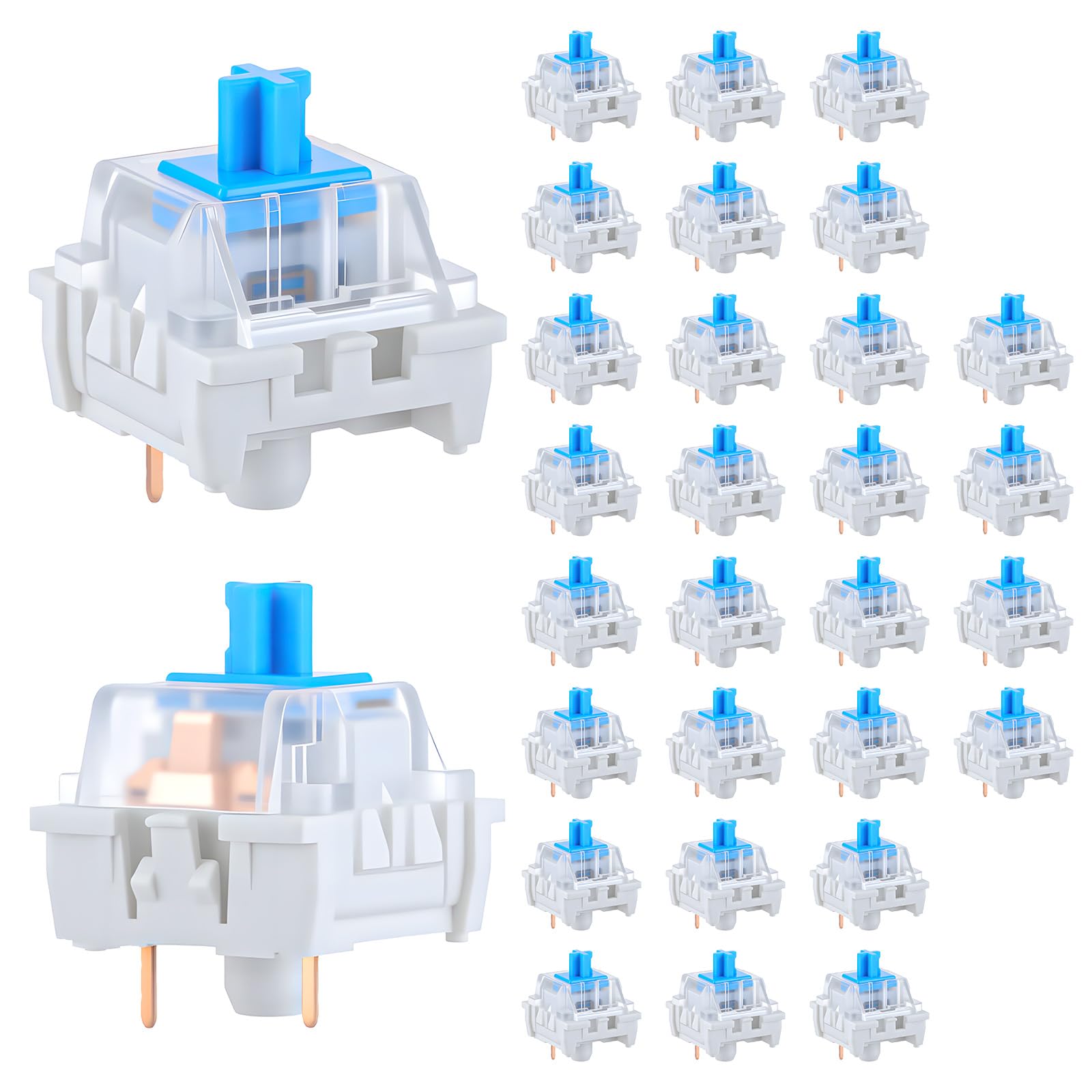 Gaming Keyboard Blue Switches - 30 шт. механических переключателей для клавиатуры,