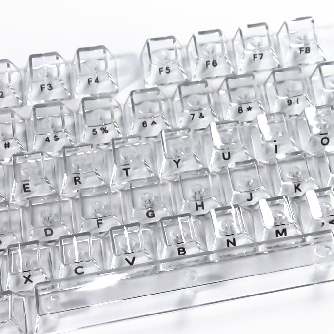 Keyboard Gaming Transparent - Прозрачные кристальные кейкапы Cherry Profile для