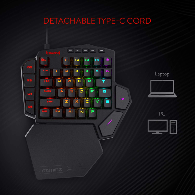 Redragon K585 DITI Одноручная  – обзор и цена Gaming Keyboard Half