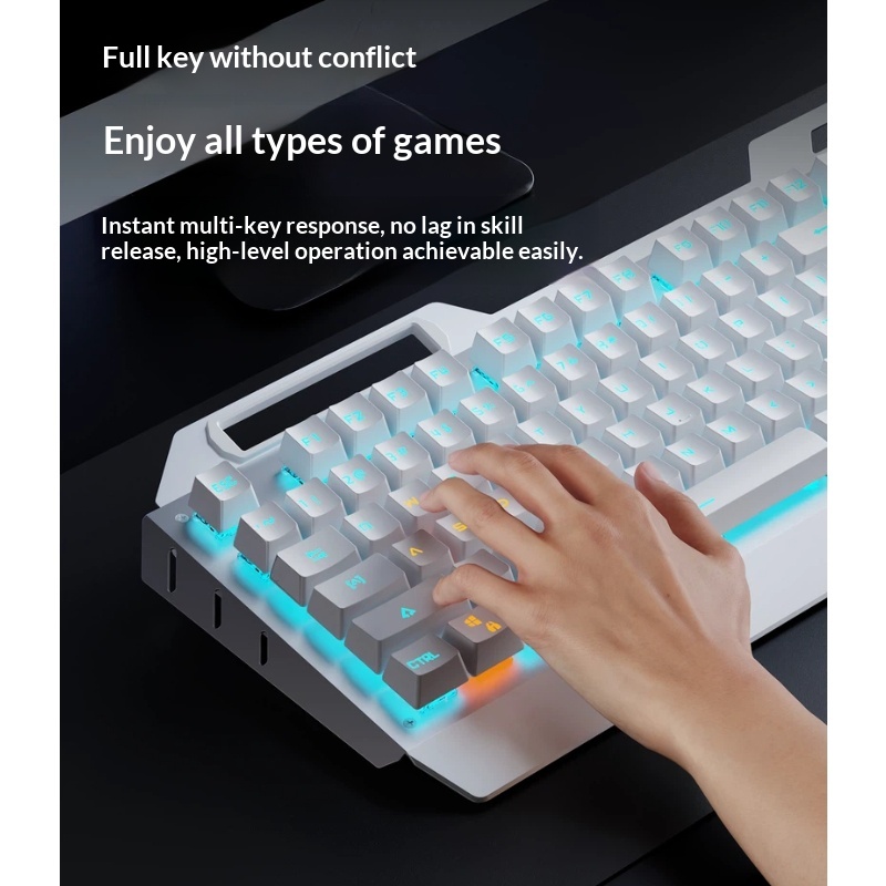 Беспроводной игровой комплект  – обзор и цена Gaming Keyboard Blue Switches