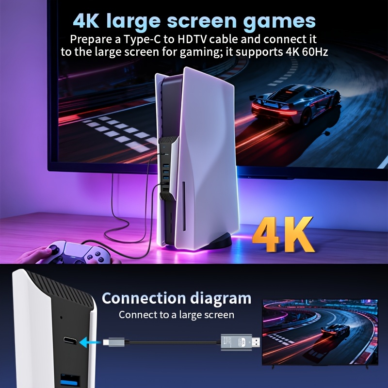 USB-хаб 5-в-1 для консоли PS5, – обзор и цена Gaming Keyboard Splitter