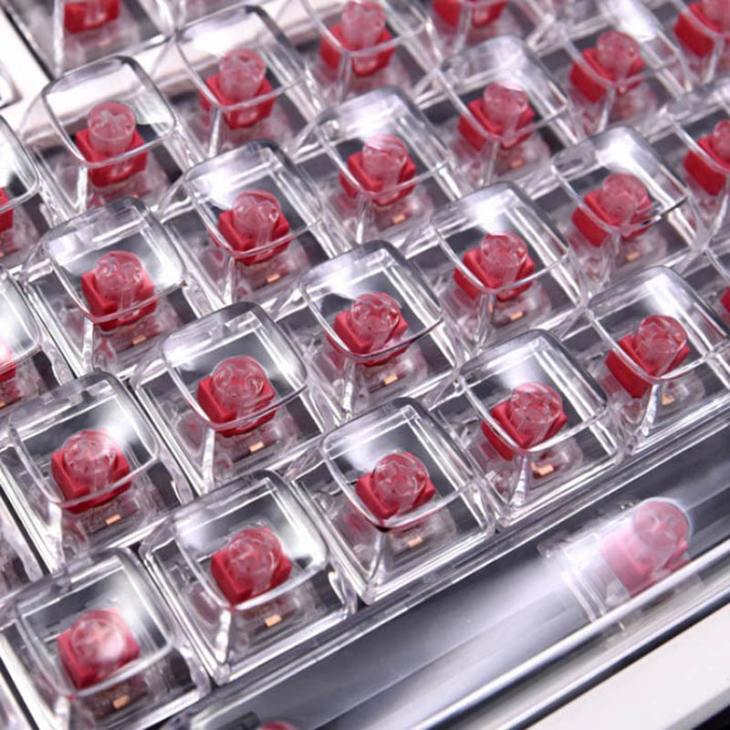 132 прозрачных кристаллических – обзор и цена Keyboard Gaming Transparent