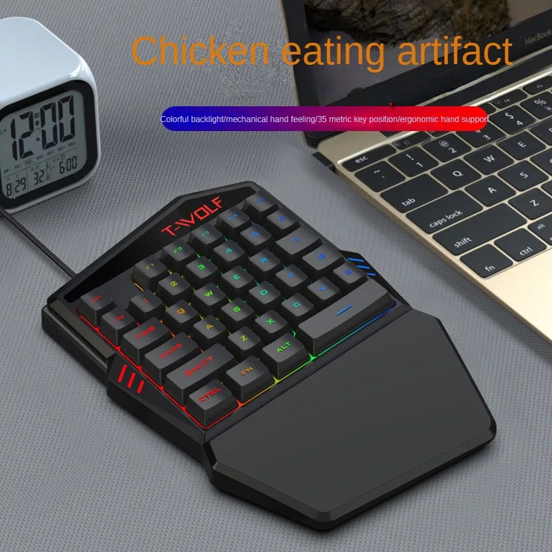 T-WOLF TF900 клавиатура для од – обзор и цена Gaming Keyboard Half