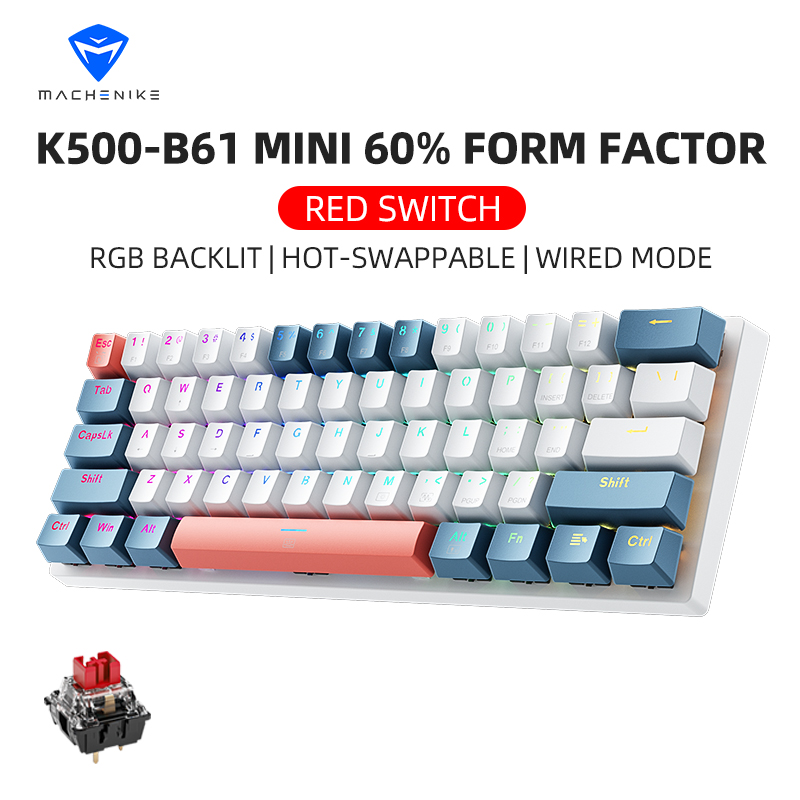 K500-B61 Мини-механическая кла – обзор и цена Gaming Keyboard Blue Switches
