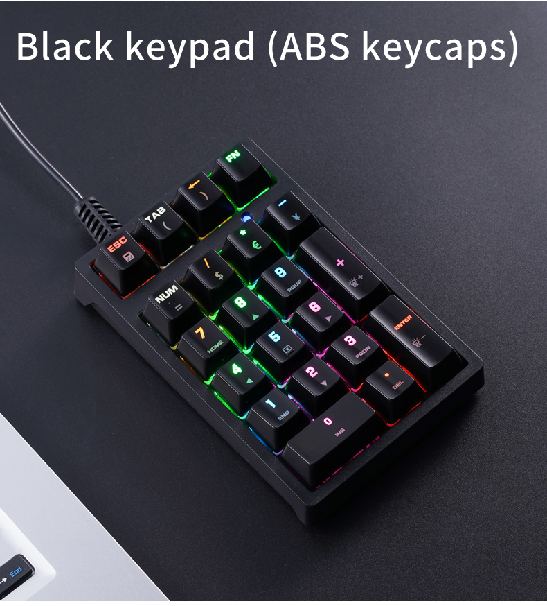 Мини-клавиатура T21 с RGB-подс – обзор и цена Gaming Keyboard Blue Switches