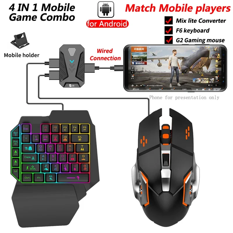 В наличии: геймпад Mixlite для – обзор и цена Gaming Keyboard And Mouse Mobile
