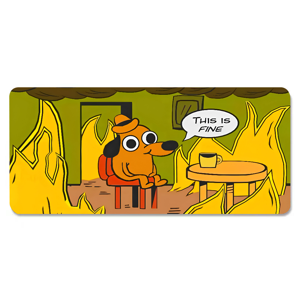 Коврик для мыши This Is Fine D – обзор и цена Gaming Keyboard Mouse
