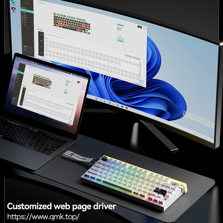 ATTACK SHARK, R85 HE, Механиче – обзор и цена Gaming Keyboard Hot Swappable