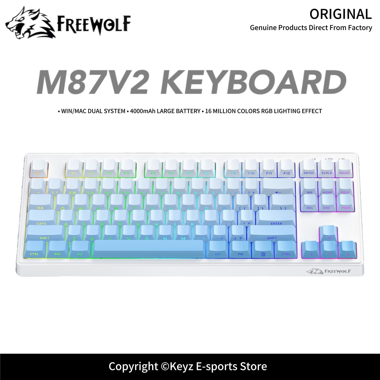Игровая клавиатура Tri-Mode FR – обзор и цена Keyboard Gaming Transparent