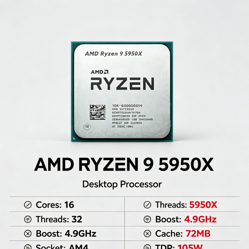Процессор AMD Ryzen 9 5950X, 1 – обзор и цена Amd Cpu Ryzen 9