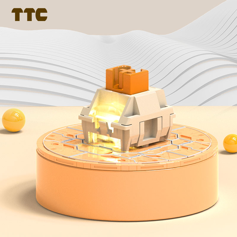 TTC Flame Orange Линейный пере – обзор и цена Gaming Keyboard Hot Swappable