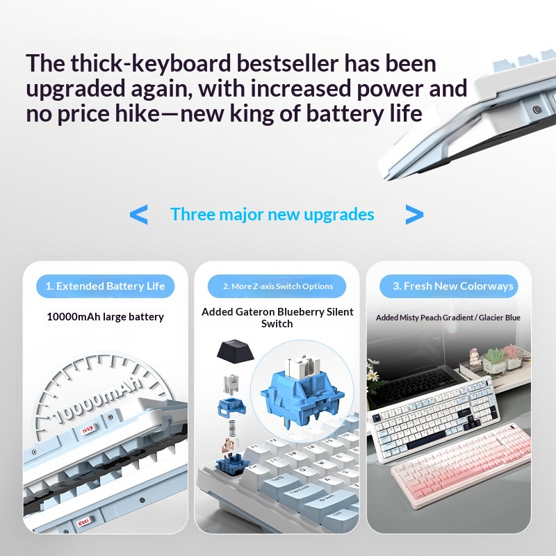 Механическая клавиатура KZZI K – обзор и цена Gaming Keyboard Hot Swappable