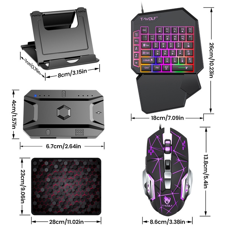 Игровой набор T-Wolf Tf950 5 в – обзор и цена Gaming Keyboard Half