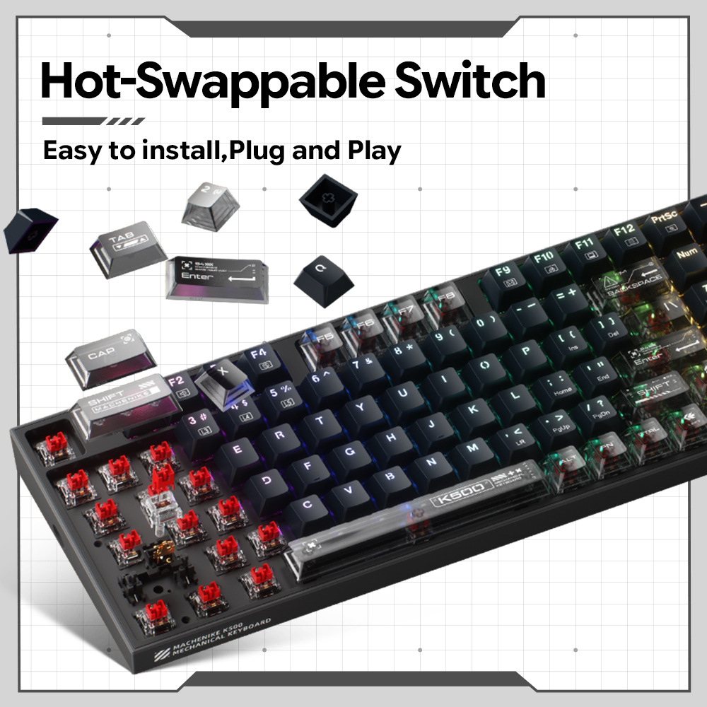 Проводная механическая клавиат – обзор и цена Keyboard Gaming Transparent