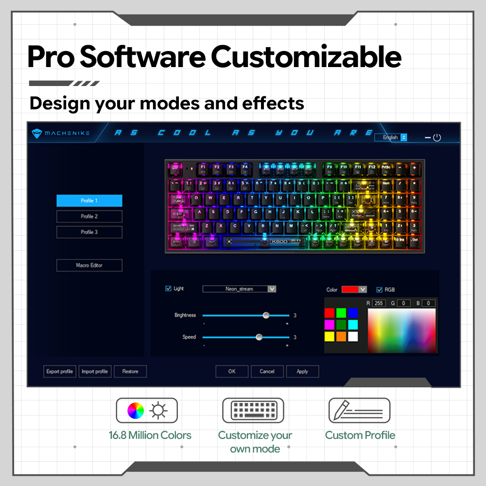 Проводная механическая клавиат – обзор и цена Keyboard Gaming Transparent