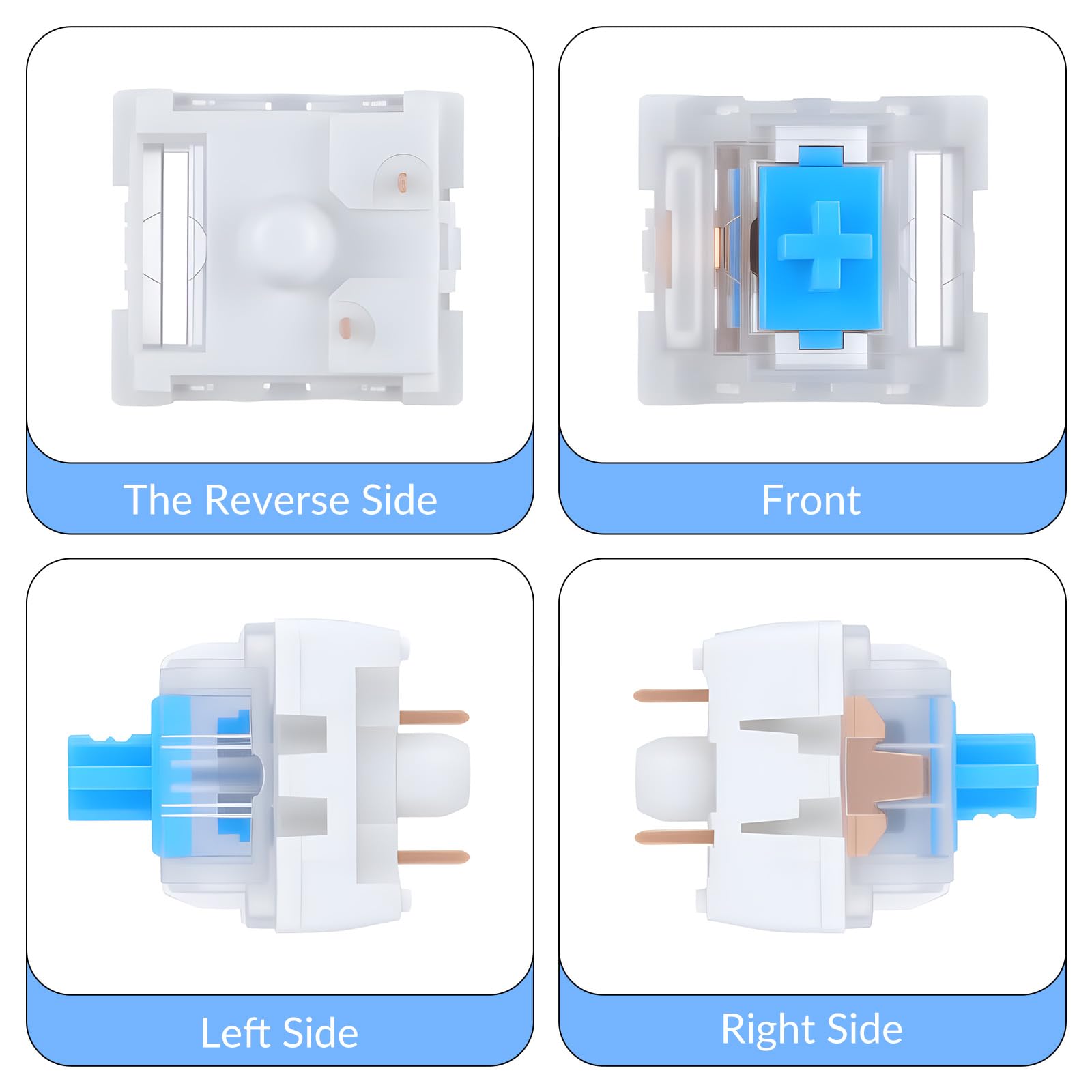 30 шт. механических переключат – обзор и цена Gaming Keyboard Blue Switches