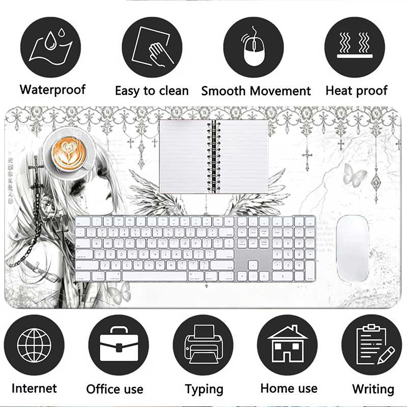 Кожаный коврик для мыши, черно – обзор и цена Gaming Keyboard Mouse
