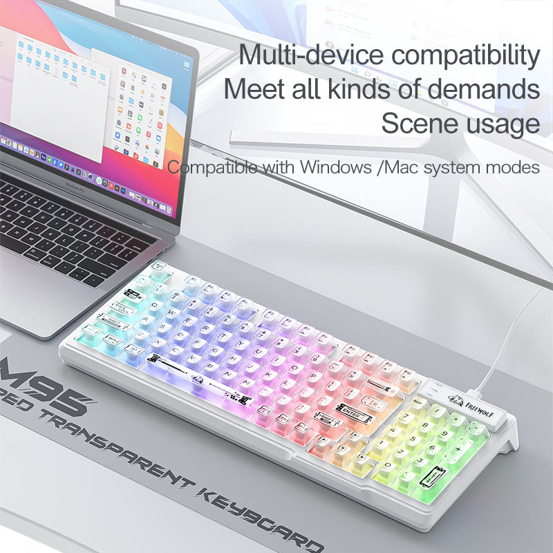 Проводная RGB-клавиатура FREEW – обзор и цена Keyboard Gaming Transparent