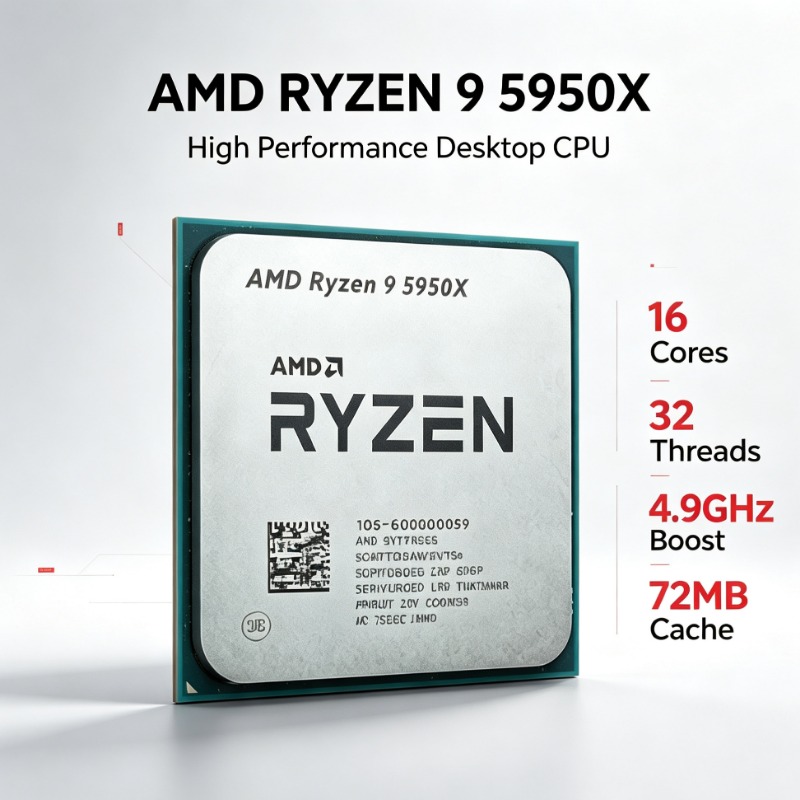 Процессор AM4 AMD Ryzen 9 5950 – обзор и цена Amd Cpu Ryzen 9